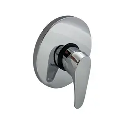 INKORPORAR - Grifería Ducha Monocontrol Domen Cromo Placa Acero Inoxidable 15 Cms Consumo 7.5 l/min