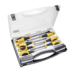 MP TOOLS - Juego de Destornilladores y Puntas 27 Piezas en Cromado