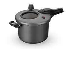 MTA - Olla a Presión Antiadherente Visor 4.5l Cierre Externo Grafite
