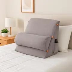 JUST HOME COLLECTION - Cojín TV Plus de Lectura Gris