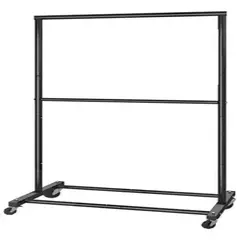 52 BITS - Perchero de Ropa Multifuncional Sencillo para Dormitorio Color Negro