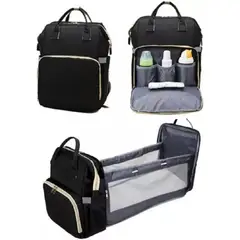 52 BITS - Bolso Pañalera con Cambiador de Bebe Plegable