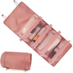 GENERICO - Cosmetiquera Desenrollable Maquillaje Organizador de Viaje