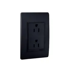 BTICINO - Toma Doble P/T Luzica Negro