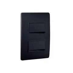 BTICINO - Interruptor Doble Luzica Negro