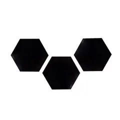 ARTECMA - Set Tableros Hexágonos Formica Negra