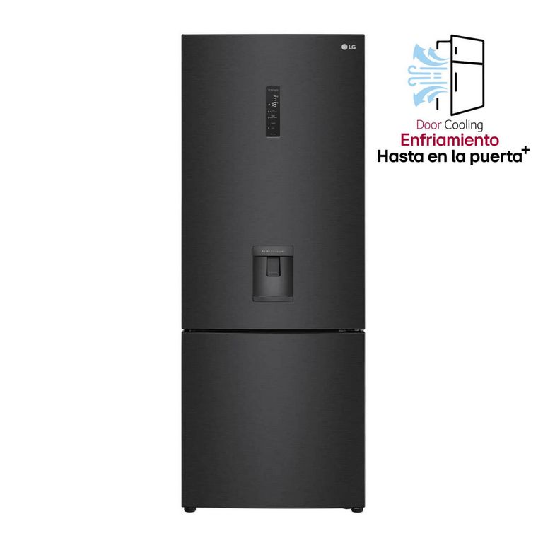 Nevera Congelador Inferior 461 Litros Tipo Europeo DoorCooling Negro Mate Gb45wpt