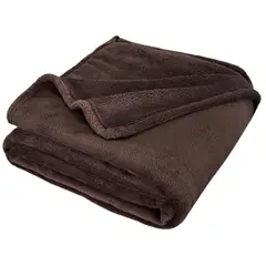 KARYTEX - Cobija Piel De Conejo Cama Queen Color Café