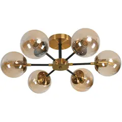 DESIGNERS LIGHTING - Lámpara De Techo 1 Luz E27 Negro Vintage Ikelite Moderna