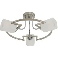 IKELITE - Lámpara De Techo 3 Luces E27 Cromo Elegante