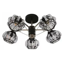 DESIGNERS LIGHTING - Lámpara De Techo 5 Luces E27 Negro Bronce