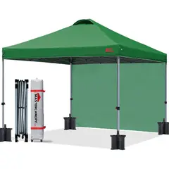 MASTERCANOPY - Carpa Plegable Desplegable con Pared Lateral para el Exterior