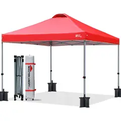 MASTERCANOPY - Toldo Plegable con Funda de Transporte con Ruedas