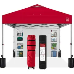 BEST CHOICE PRODUCTS - Toldo Desplegable Fácil Con Pared Lateral