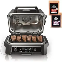NINJA - Parrilla y Ahumador 4 En 1 Woodfire Pro