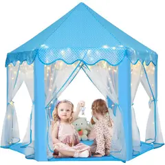 undefined - Tienda de Campaña de Princesa para Niñas con Luces de Estrella