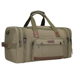 WITZMAN - Bolsa de Viaje Expandible de Lona para Hombre