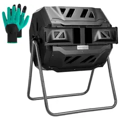 VIVOSUN - Compostador Giratorio Doble para Exterior