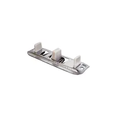 undefined - Guía De Piso Nylon Y Acero Resistente Para Puertas Corredizas De 1.58 Centímetros