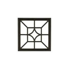 NUVO IRON - Inserto Decorativo Para Portón Cuadrado Diamante Negro De Aluminio