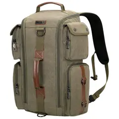 WITZMAN - Maleta de Viaje de Lona para Laptop de 17.3 Pulgadas
