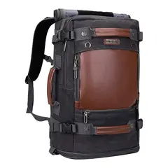 WITZMAN - Mochila de Viaje Vintage de Lona para Hombre