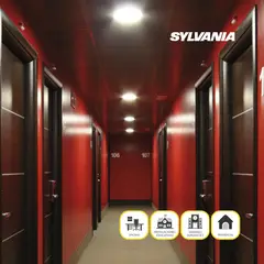 SYLVANIA - Panel LED Redondo 35w Incrustar Luz Blanco Certificado