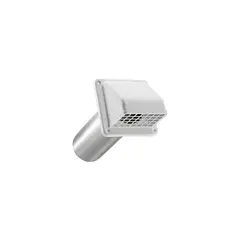LAMBRO - Extractor de Ventilación para Secadora - Plástico Blanco, 10.16 cm