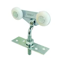 undefined - Kit De Rodillos Regulable Para Puerta Corredera Bypass Prime Line De 1.90 Centímetros