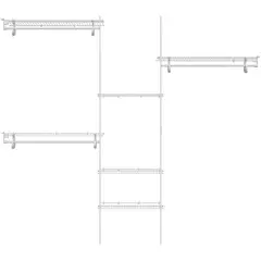 CLOSETMAID - Kit Organizador de Armario Acero Blanco Resistente y Funcional