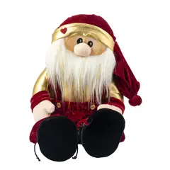 ARTESO - Papá Noel Rojo Dorado de Navidad