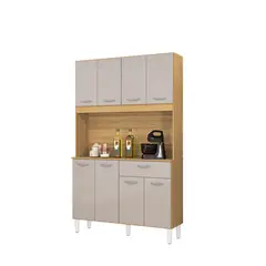 AKIVOY - Alacena Cassia 8 Puertas 172x106x31 Color Damasco/offwhite