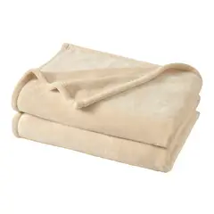 KARYTEX - Cobija Piel De Conejo Cama Sencilla Color Beige