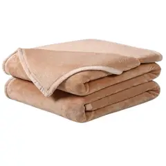 KARYTEX - Cobija Piel De Conejo Cama Sencilla Color Camel