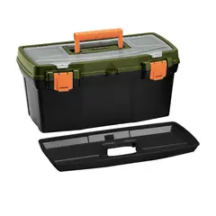 BAUKER - Set Caja Herramientas 19 Pulg+16pulg + 11pulg Negro Verde Naranja