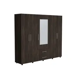 JUST HOME COLLECTION - Closet Grayson 230x200x48.3 Cm Nogal Wengue