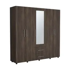 JUST HOME COLLECTION - Closet Grayson 200x200x48.3 cm Nogal Wengue