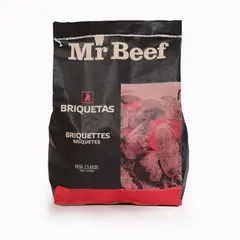 MR BEEF - Briquetas Carbón Para Asador Barril x 2.5kg