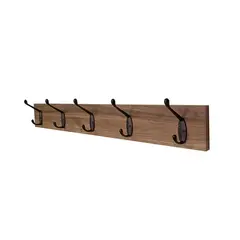 HOMESTYLE - Perchero 5 Perchas Dobles Gales 60 x 8 cm
