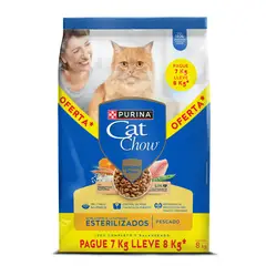 CAT CHOW - Alimento Seco Para Gatos Esterilizados 8kg