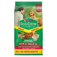 DOG CHOW - Alimento Seco Perros Adultos Cordero 2kg
