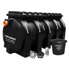 ROTOPLAST - Sistema Séptico Integrado 1650 Litros + Trampa 250 Litros