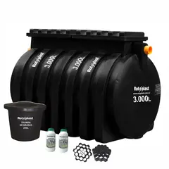 ROTOPLAST - Sistema Séptico Integrado 3000 Litros + Trampa 250 Litros