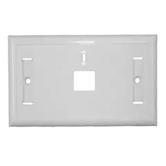 GENERICO - Faceplate Plano 1 Puerto Tipo Keystone Blanco VCP