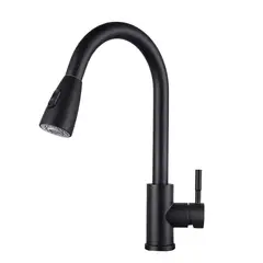 PAMO - Grifería Monocontrol Lavaplatos Extensible Negro