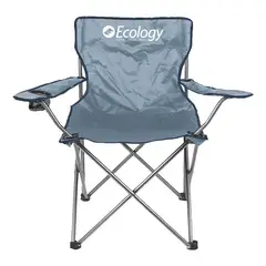 ECOLOGY - Silla Plegable para Camping Weekend Gris