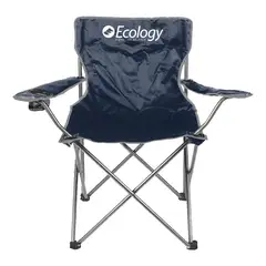 ECOLOGY - Silla Plegable para Camping Weekend Azul-gris