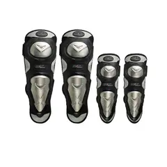 IRON RACING - Set Protector De Rodillas Inoxidable