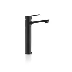 CORONA - Grifería Lavamanos Monocontrol Barcelona Alta, Negro Mate