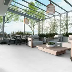 CORONA - Piso Porcelánico Rectificado West Alta Resistencia Al Deslizamiento (ARD PRO®) Con Caras Diferenciadas Hielo 60X60 cm Caja 1.8m2